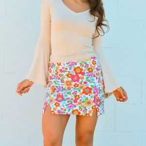 Love on a hanger multicolor floral skirt